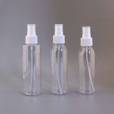 100ml 120ml 150ml large capacity PET transparent empty spray bottle with fine mist hand sanitizer for disinfectant