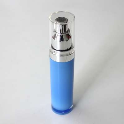 Acrylic cylinder 15ml 30ml 50ml 100ml 120ml custom cosmetics pump lotion bottles